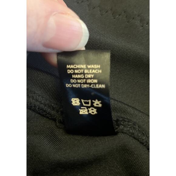 POP Fit Leggings Womens Sz S Black W/ Pockets & Mesh Calf Panel Athleisure Gym - Picture 7 of 10